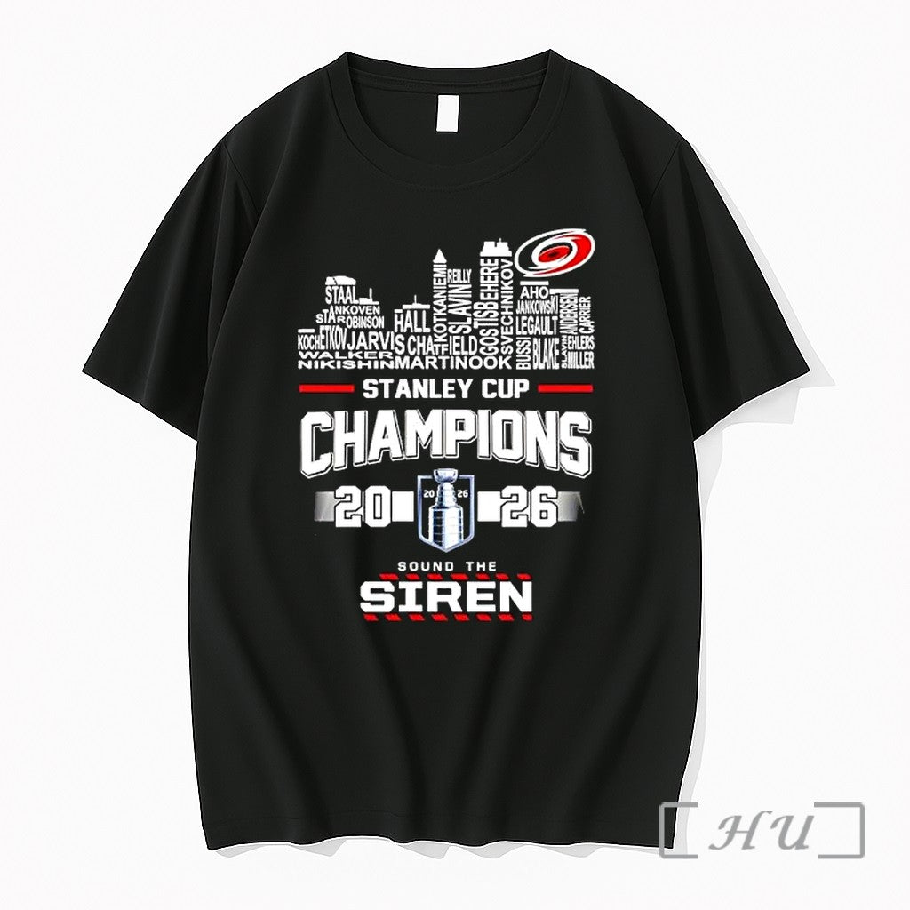 Officials Carolina Hurricanes Stanley Cup Champions Sound The Siren 2026 Unisex