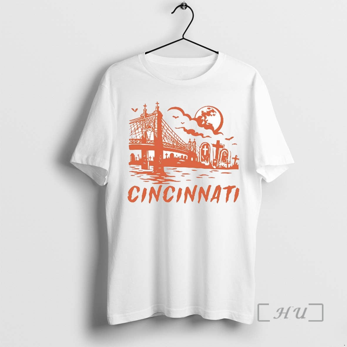 Officials Cincinnati Downtown Spooky Halloween Tee Shirt Sweater