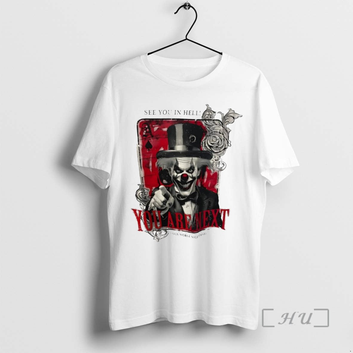 Officials Clown Face You Are Next See You In Hell Your Worst Nightmare Tee Sweater