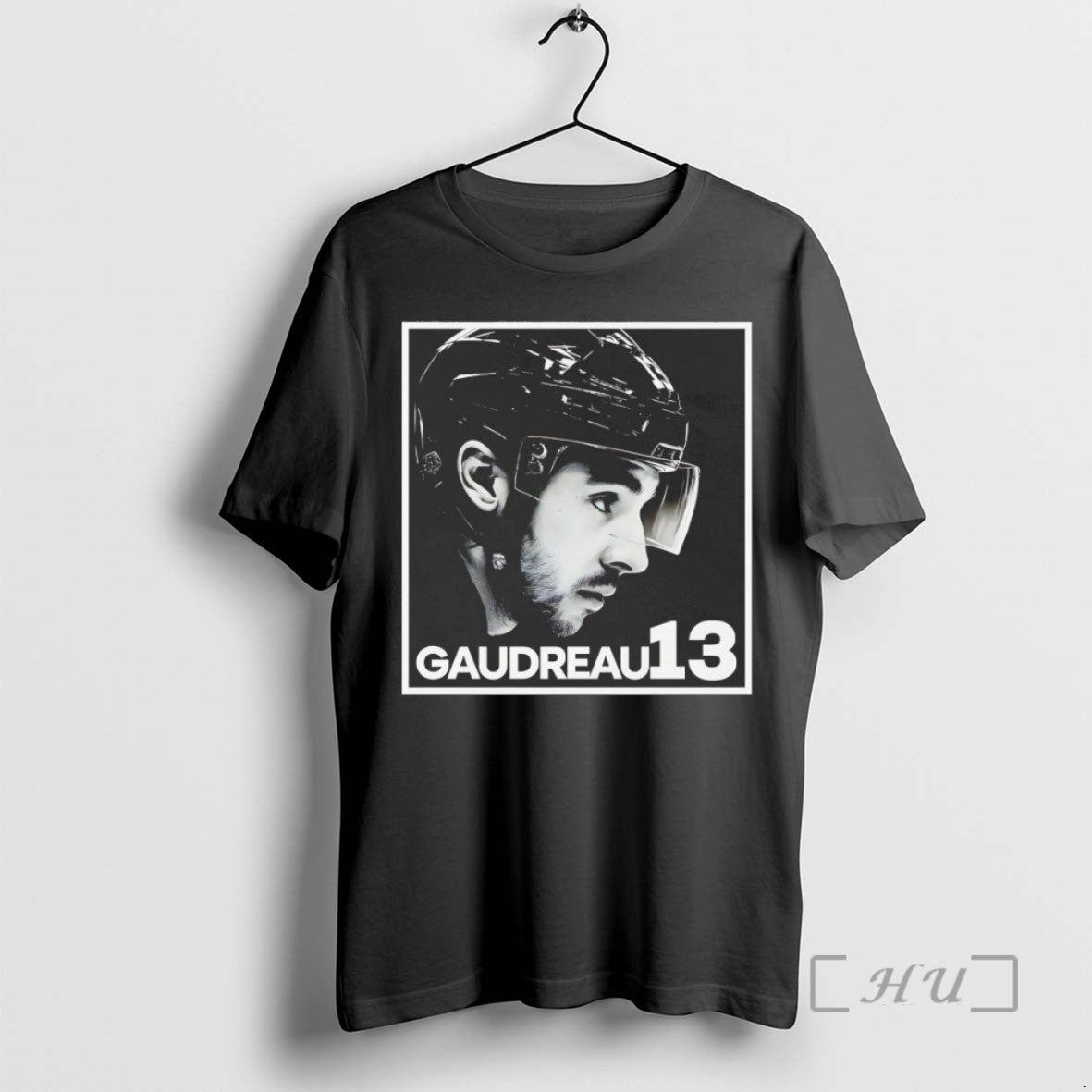 Officials Cole Sillinger Walking The Blue Carpet Wearing A Johnny Gaudreau 13 Tee Shirt Sweater