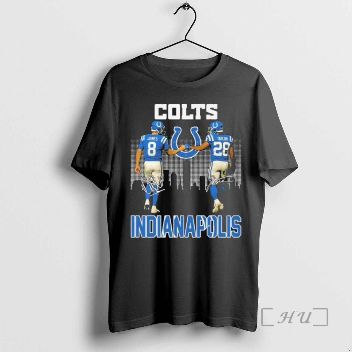 Officials Colts Jones X Taylor Player Signature Indianapolis T Shirt Sweater