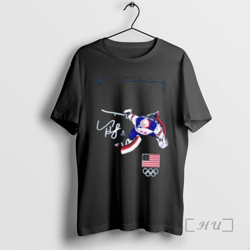 Officials Connor Hellebuyck Usa Hockey Gold Medal Save Unisex