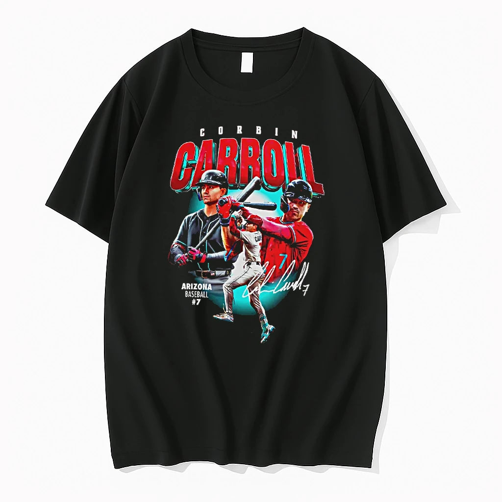 Officials Corbin Carroll Arizona Diamondbacks Mlb Number 7 Signature T Shirt Sweater
