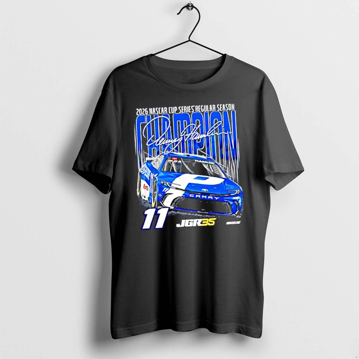 Officials Denny Hamlin 2026 Nascar Cup Series Regular Season Champion Merch T Shirt Sweater