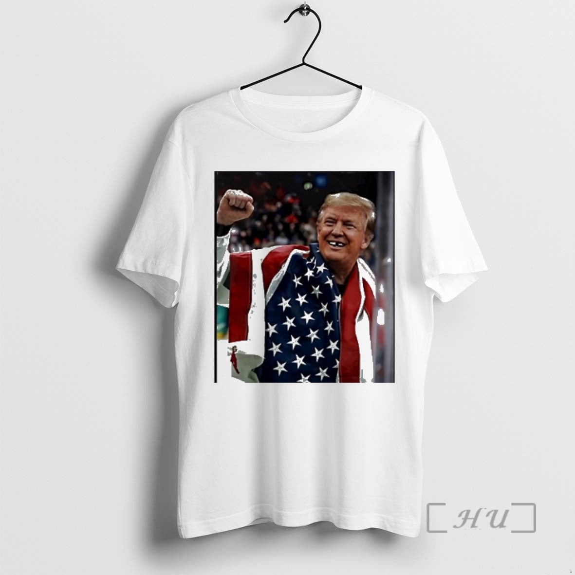 Officials Donald Trump American Flag Fist Up Hockey Player Teeth Unisex