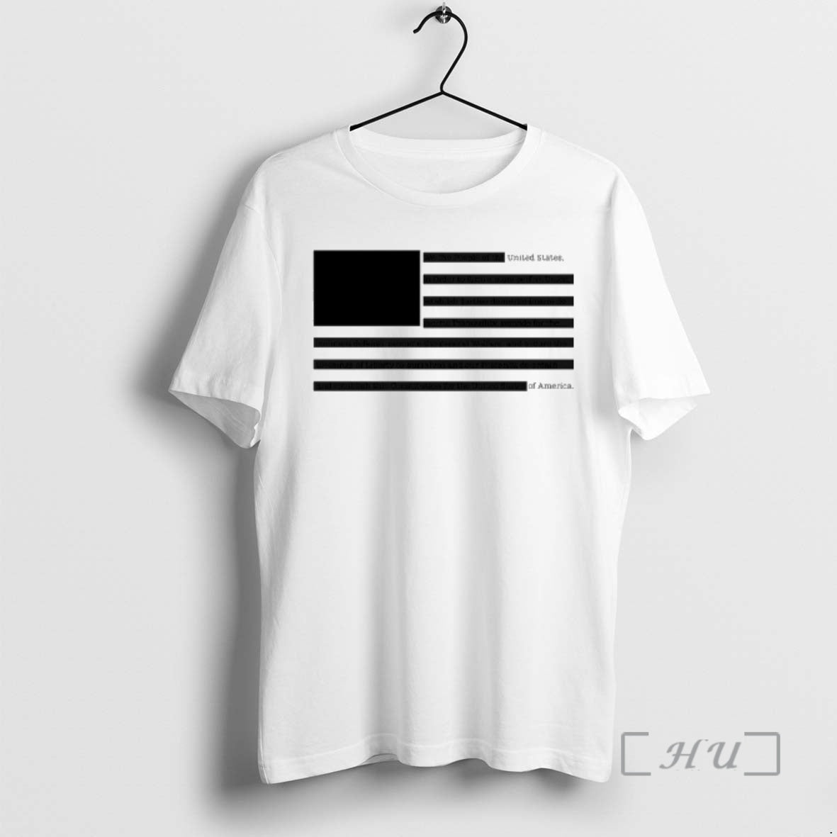 Officials Epstein Files America Flag Redacted Unisex