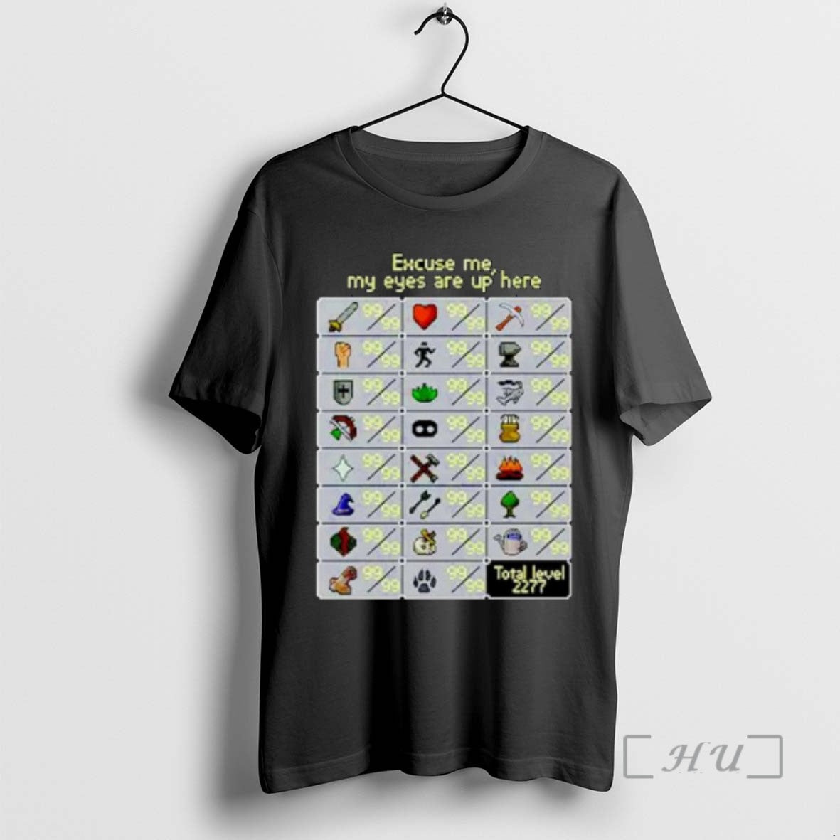 Officials Excuse Me My Eyes Are Up Here Runescape Skill Ornaments T Shirt Sweater