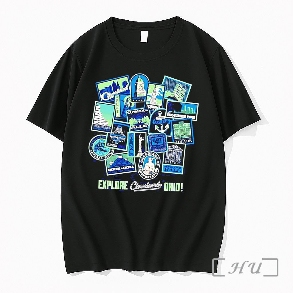 Officials Explore Cleveland Landmarks Graphic Tee Unisex