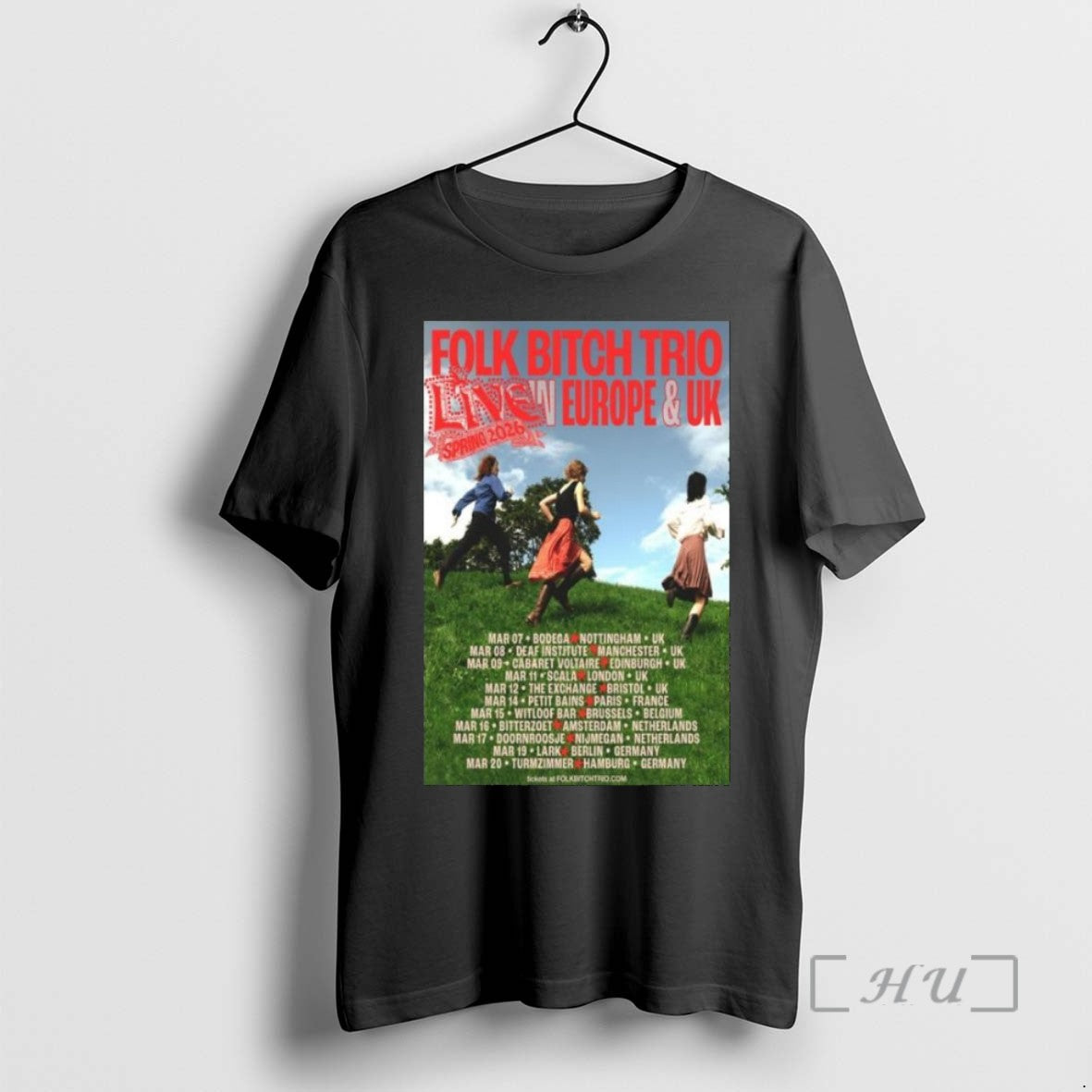 Officials Folk Bitch Trio Live In Eu Uk Spring 2026 Long Sleve T Shirt Sweater