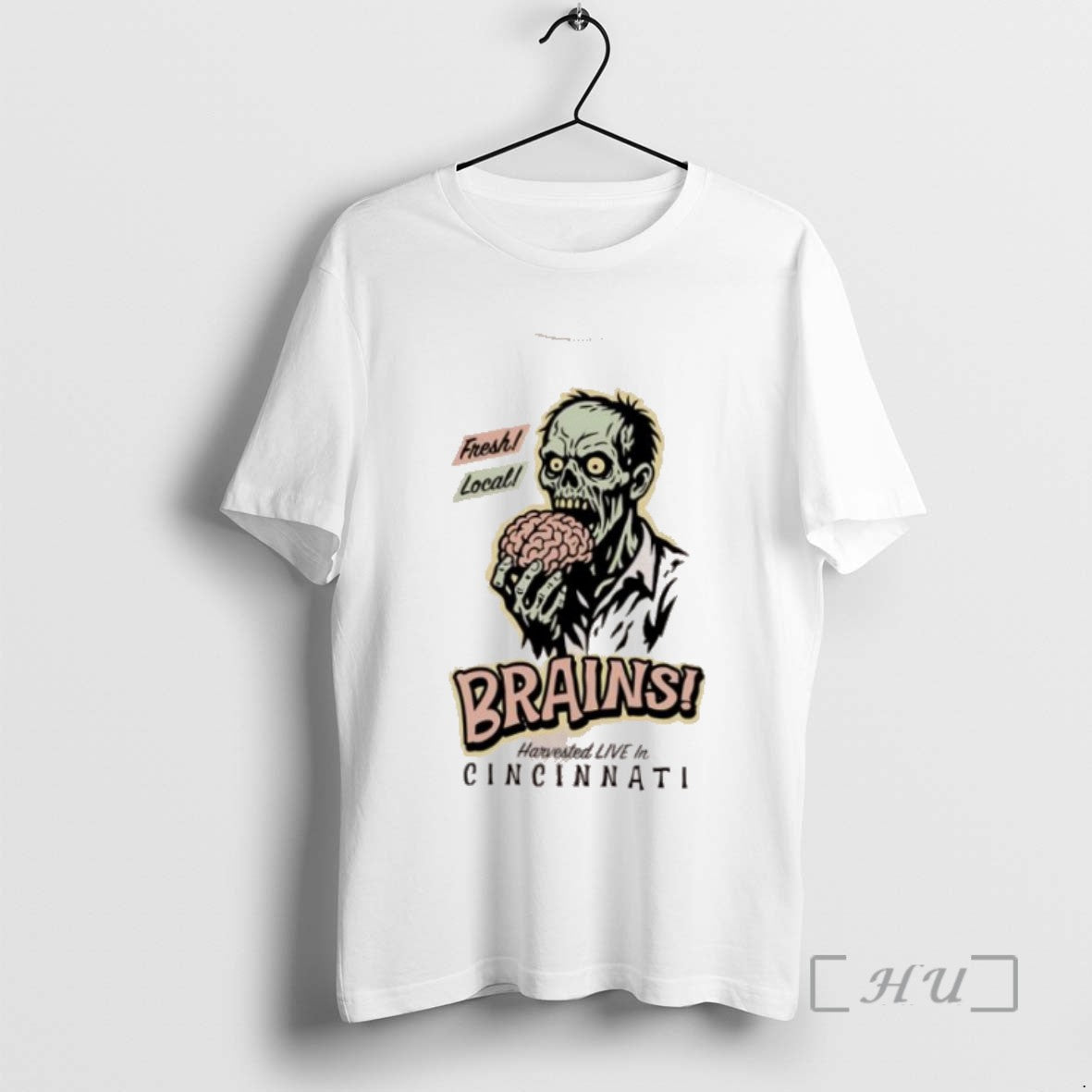 Officials Fresh Local Brains Harvested Live In Cincinnati Monster Tee Sweater