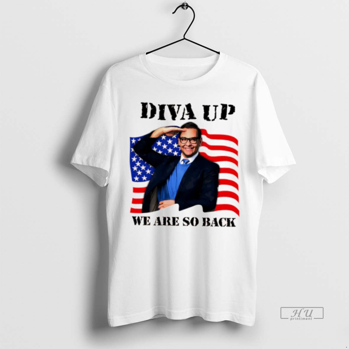 Officials George Santos Diva Up We Are So Back American Flag