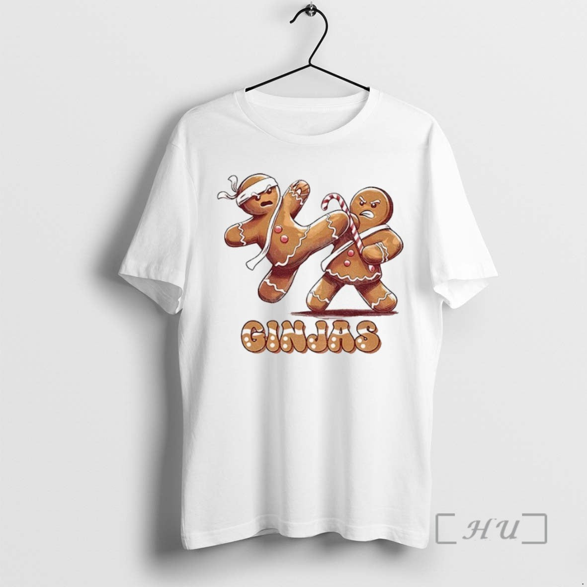 Officials Gingerbread Man Karate Ginjas Merry Christmas T Shirt Sweater