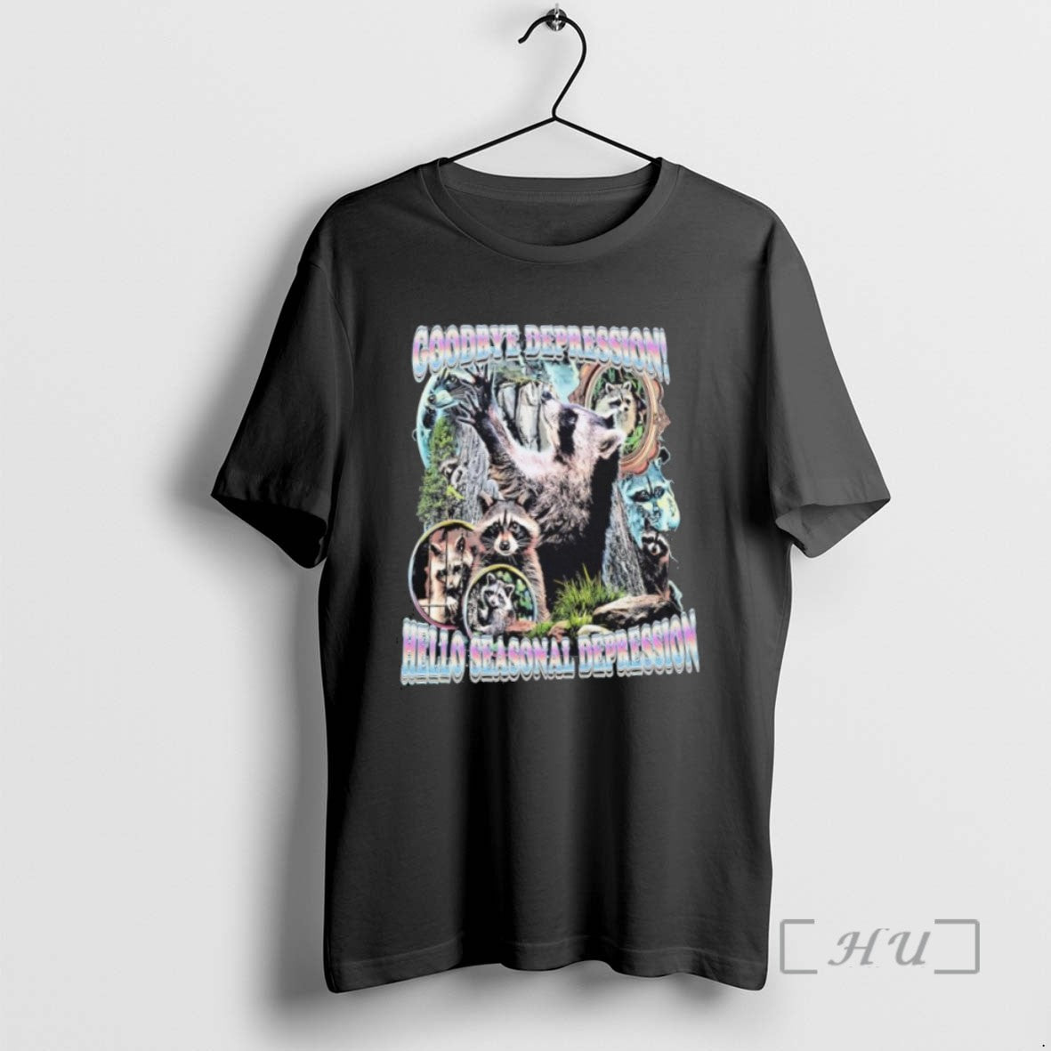 Officials Goodbye Depression Hello Seasonal Depression Raccoons Tee Sweater