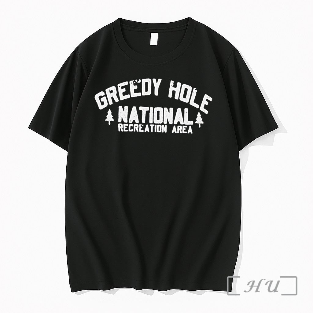 Officials Greedy Hole National Recreation Area Retro Camping Tee Unisex