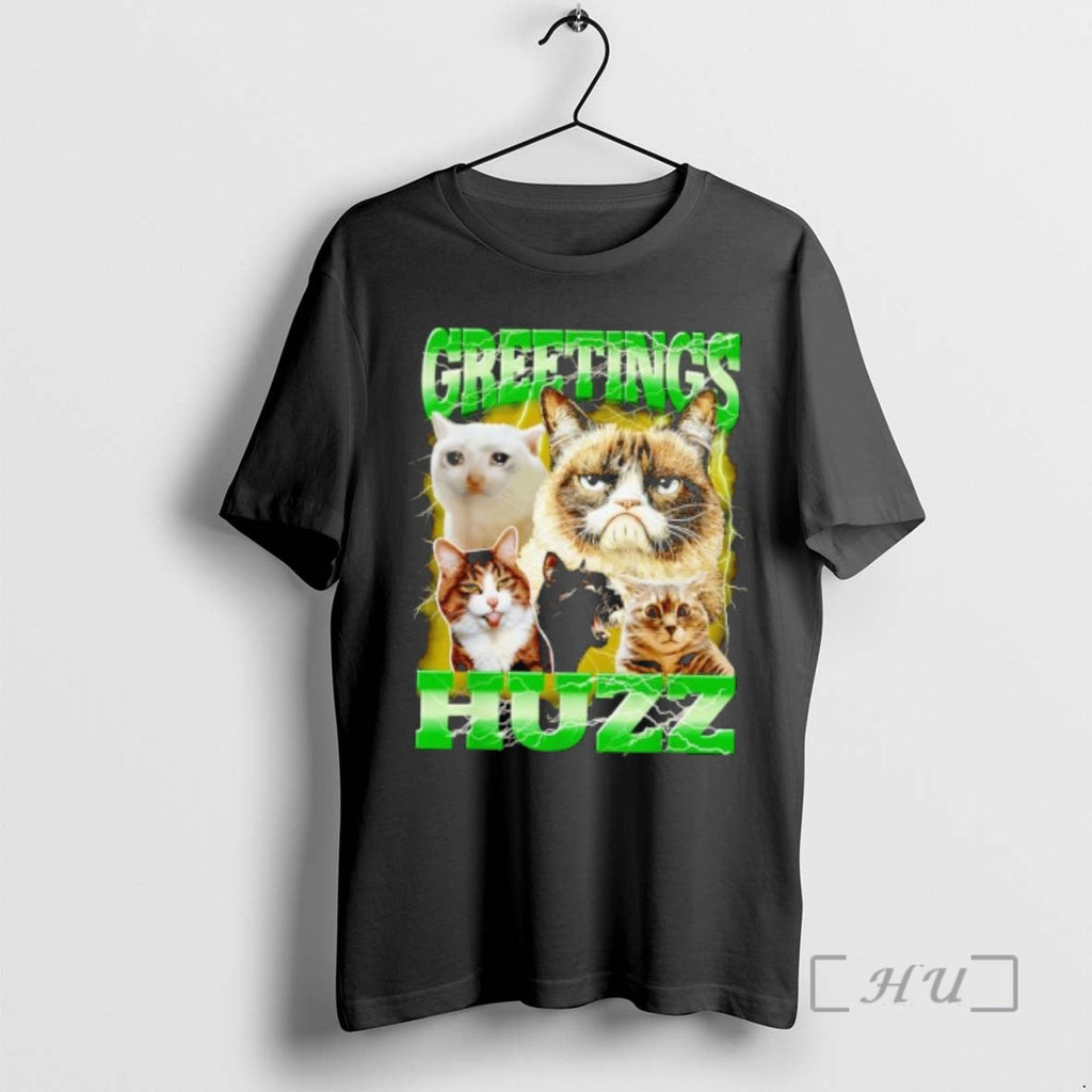 Officials Greetings Huzz Lightning And Famous Meme Cats Unisex