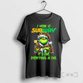 Officials Grinch I Work At Subway Its Fine Everythings Fine Christmas Tee Shirt Sweater
