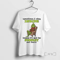 Officials Grinch Sometimes I Stay Inside Too Peopley Out There Christmas Tee Sweater