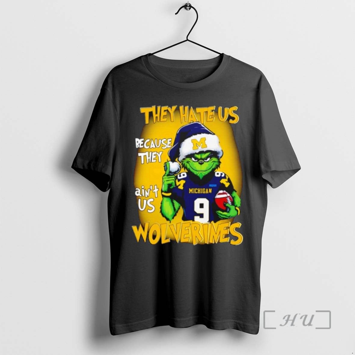 Officials Grinch They Hate Us Because They Aint Us Michigan Wolverines Shirts Sweater