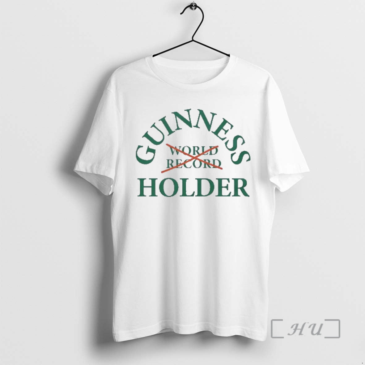 Officials Guinness World Record Holder Green Typography Crossed Unisex