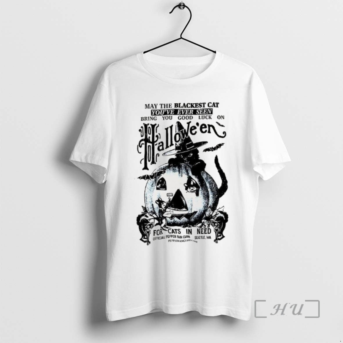 Officials Halloween May The Blackest Cat Tee Sweater