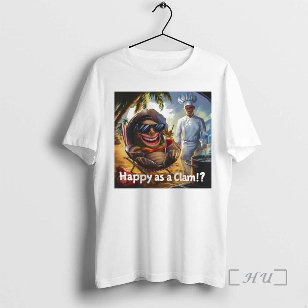 Officials Happy As A Clam Beach Cartoon Unisex