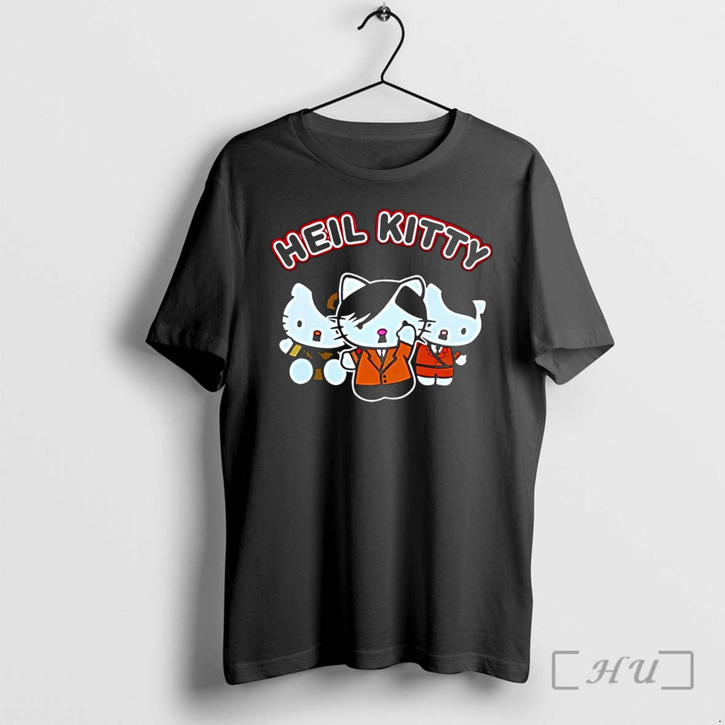 Officials Heil Kitty Parody Hitler Characters Funny Black Unisex