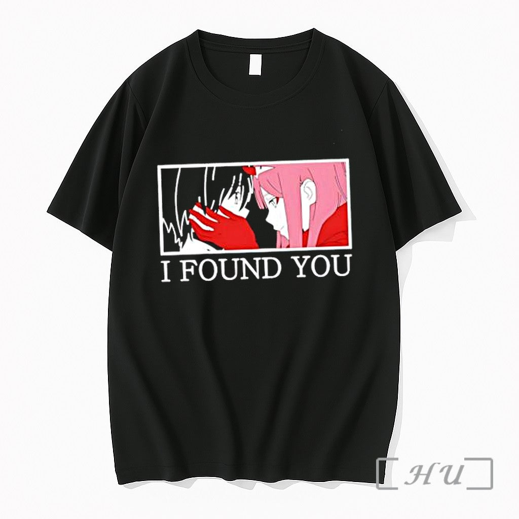 Officials Hiro And Zero Two Darling In The Franxx I Found You Premium T Shirts Unisex