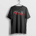 Officials Honour Thy Father Red Block Lettering White Cursive Text Men T Shirt Sweater