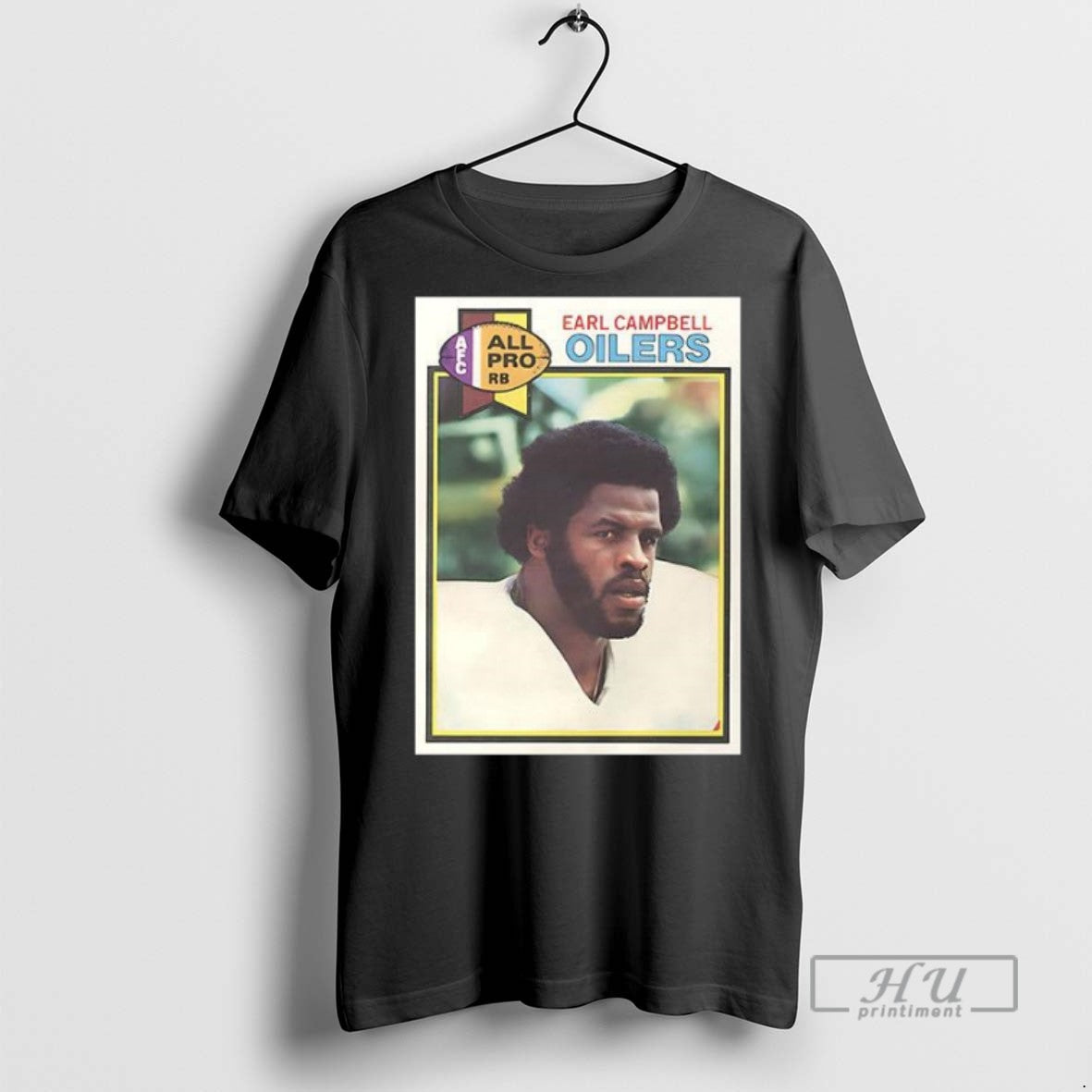 Officials Houston Oilers Earl Campbell Trading Card T Shirts Sweatshirt Hoodies