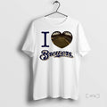 Officials I Love Milwaukee Brewers Mlb Heart