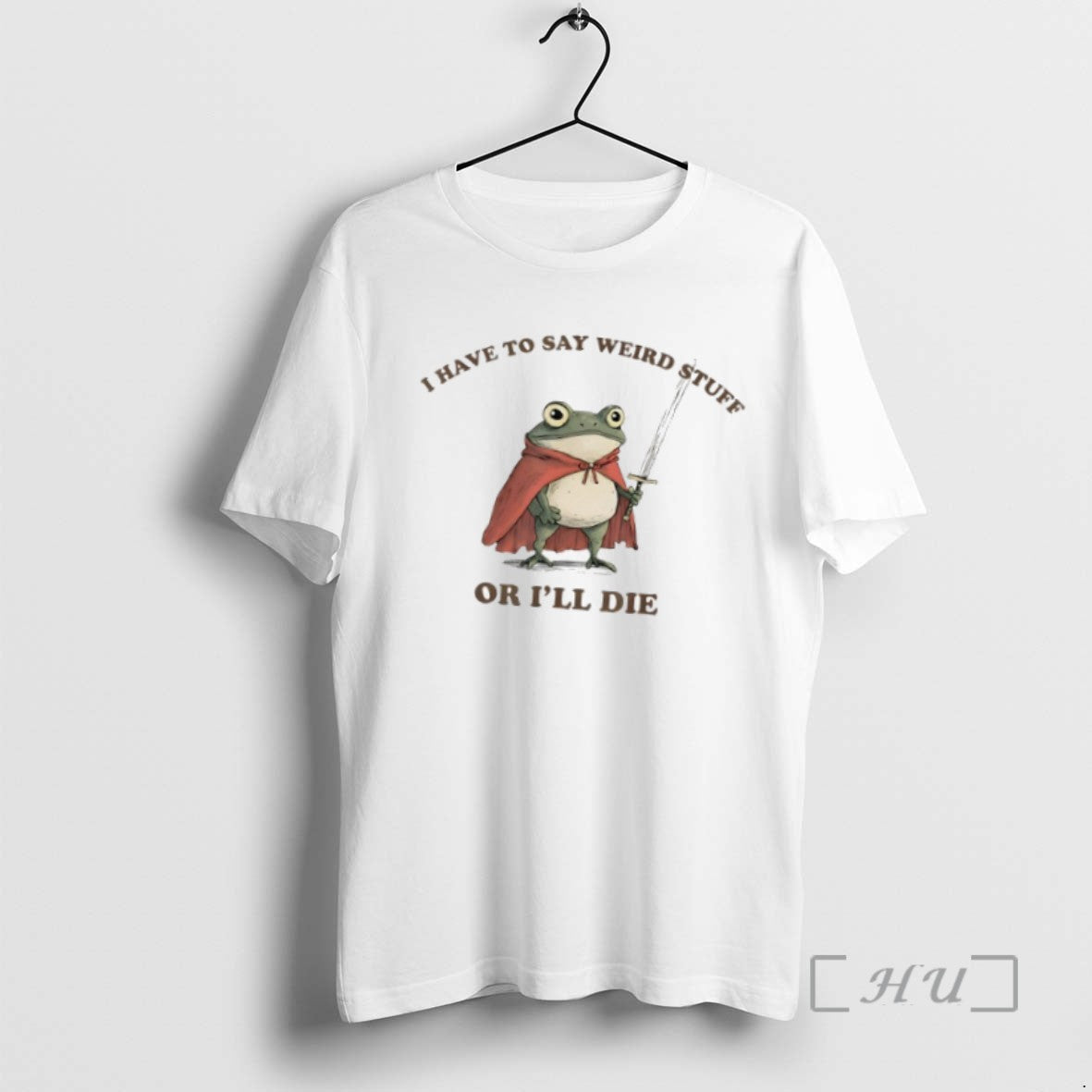 Officials I Have To Say Weird Stuff Or Ill Die Funny Frog Tee Sweater