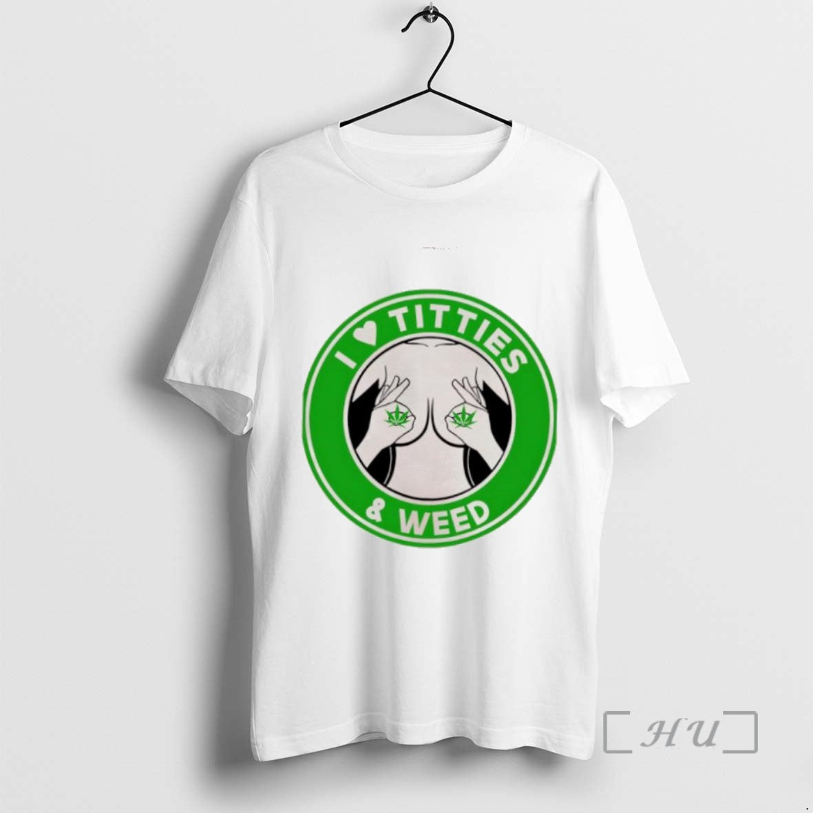 Officials I Love Titties Weed Tee Sweater