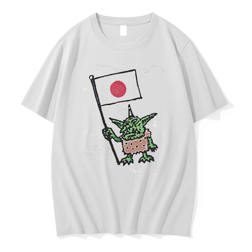 Officials Japanese Oni Goblin With Japan Flag Nihon Saiko T Shirt Sweater