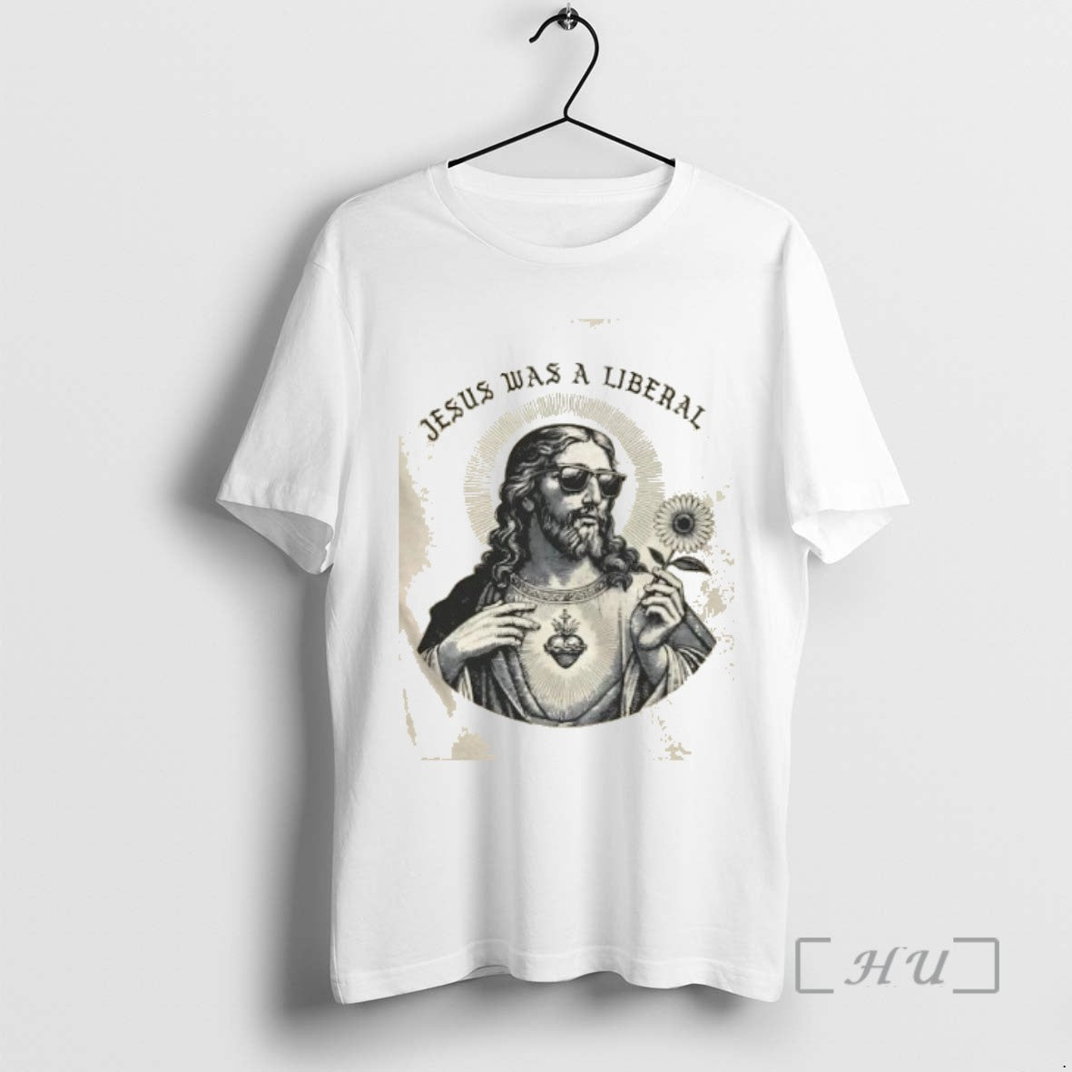 Officials Jesus Was A Liberal Flower T Shirt Sweater