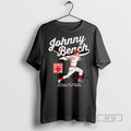 Officials Johnny Bench Hall Of Fame Class Of 1989 Signature Graphic T Shirt Sweatshirt Hoodies