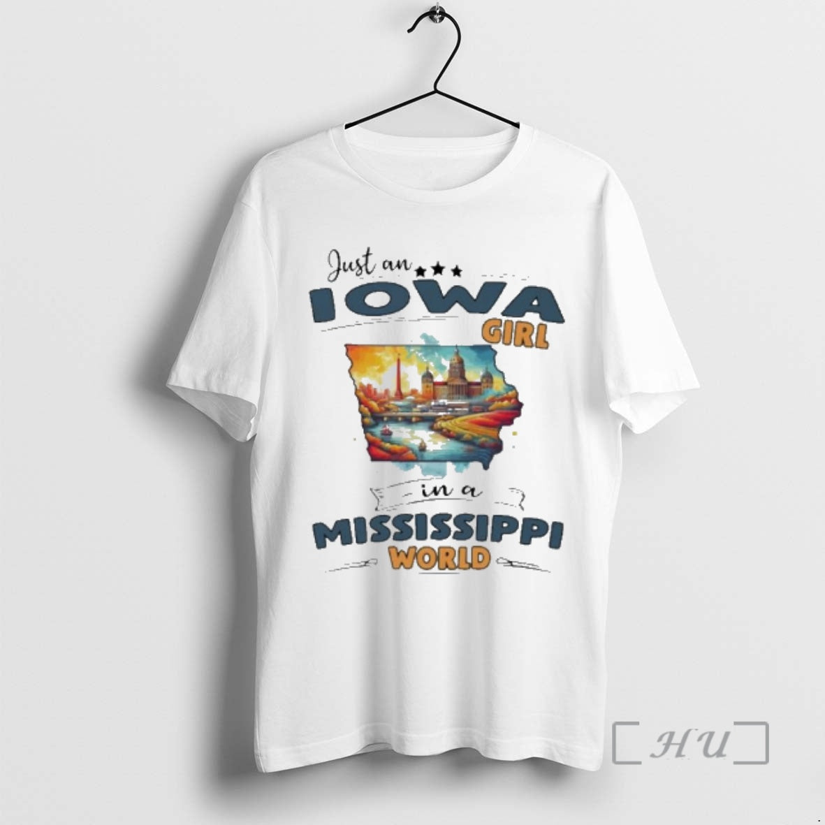 Officials Just An Iowa Girl In A Mississippi World Retro Unisex