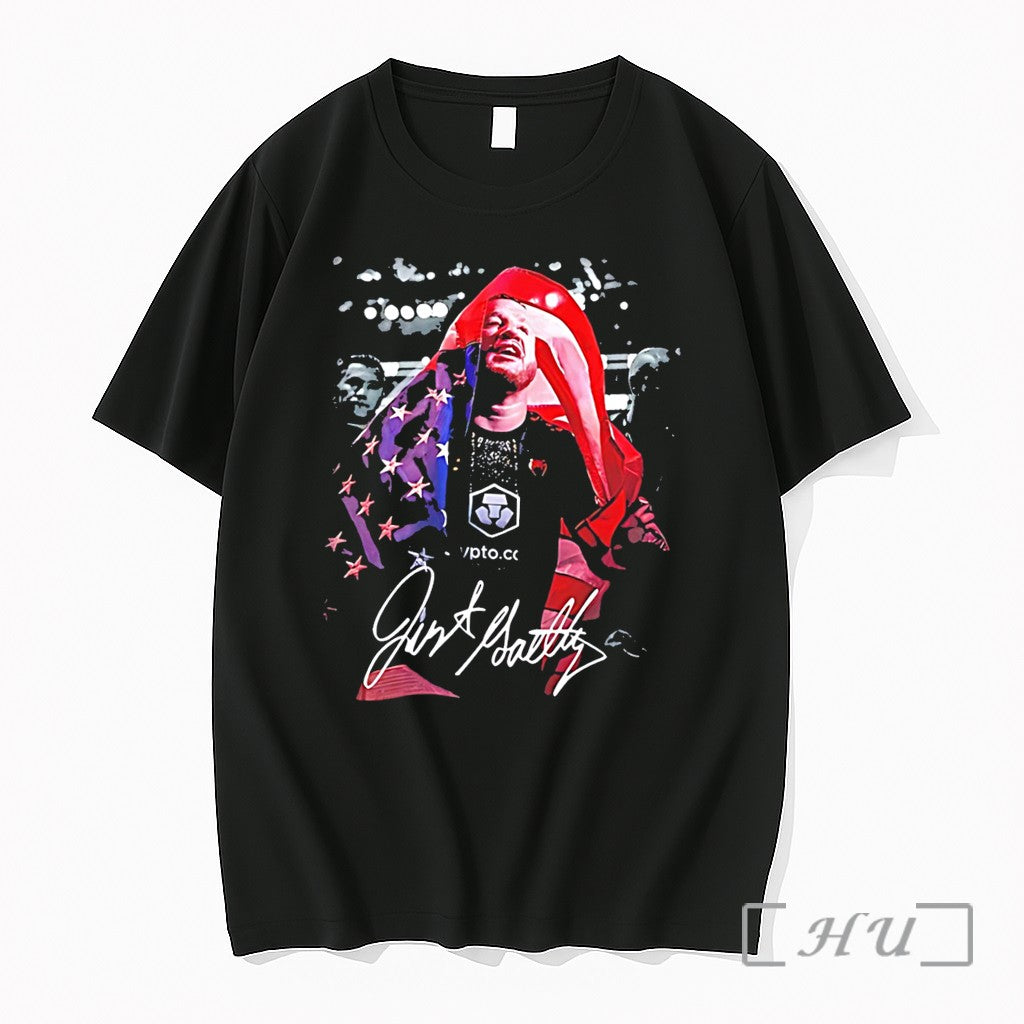 Officials Justin Gaethje Champion 2026 Just Battle Signature Vintage Tee Unisex