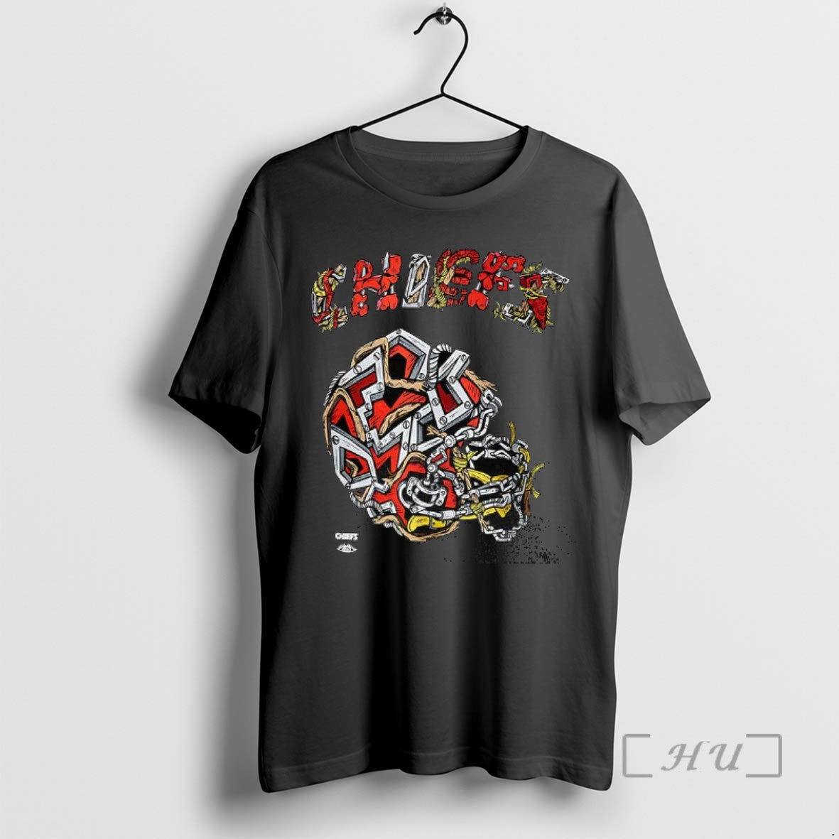 Officials Kansas City Chiefs Football Helmet Distortedd Leaders Tee Sweater
