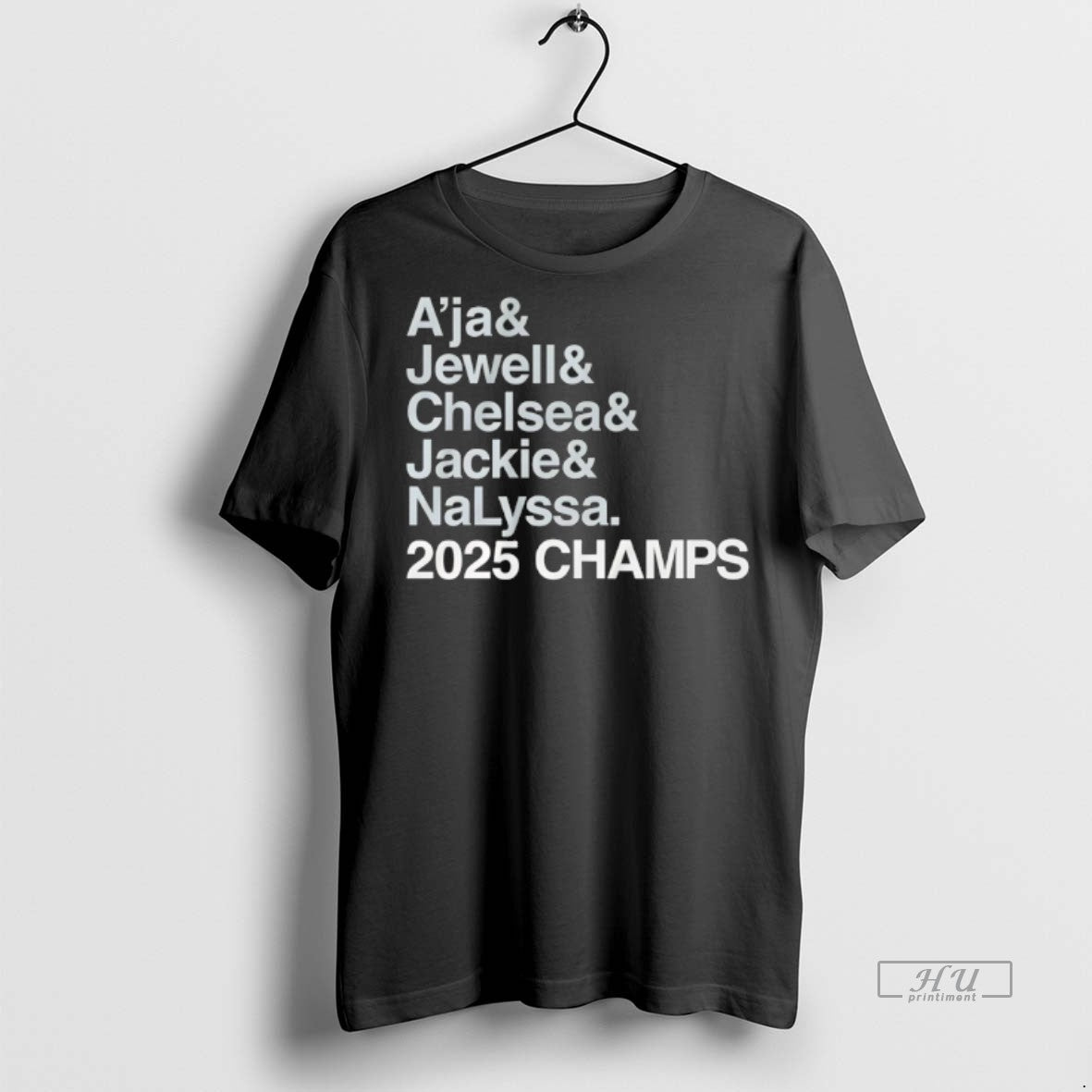 Officials Las Vegas Aces Player Aja Jewell Chelsea Jackie Nalyssa 2025 Wnba Finals Champions Tee