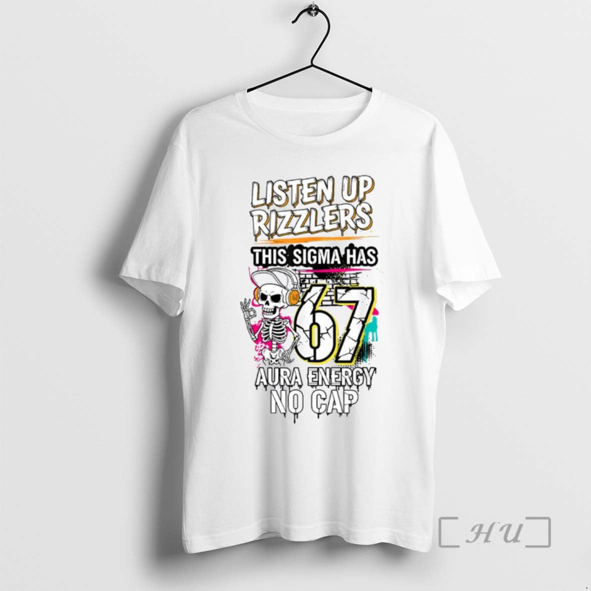 Officials Listen Up Rizzlers This Sigma Has 67 Aura Energy Skeleton T Shirt Sweater