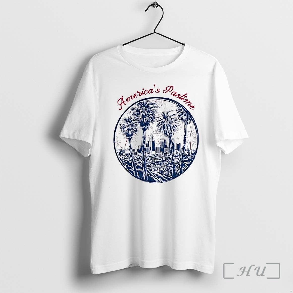 Officials Los Angeles Dodgers Americas Pastime Los Angeles City Skyline Unisex