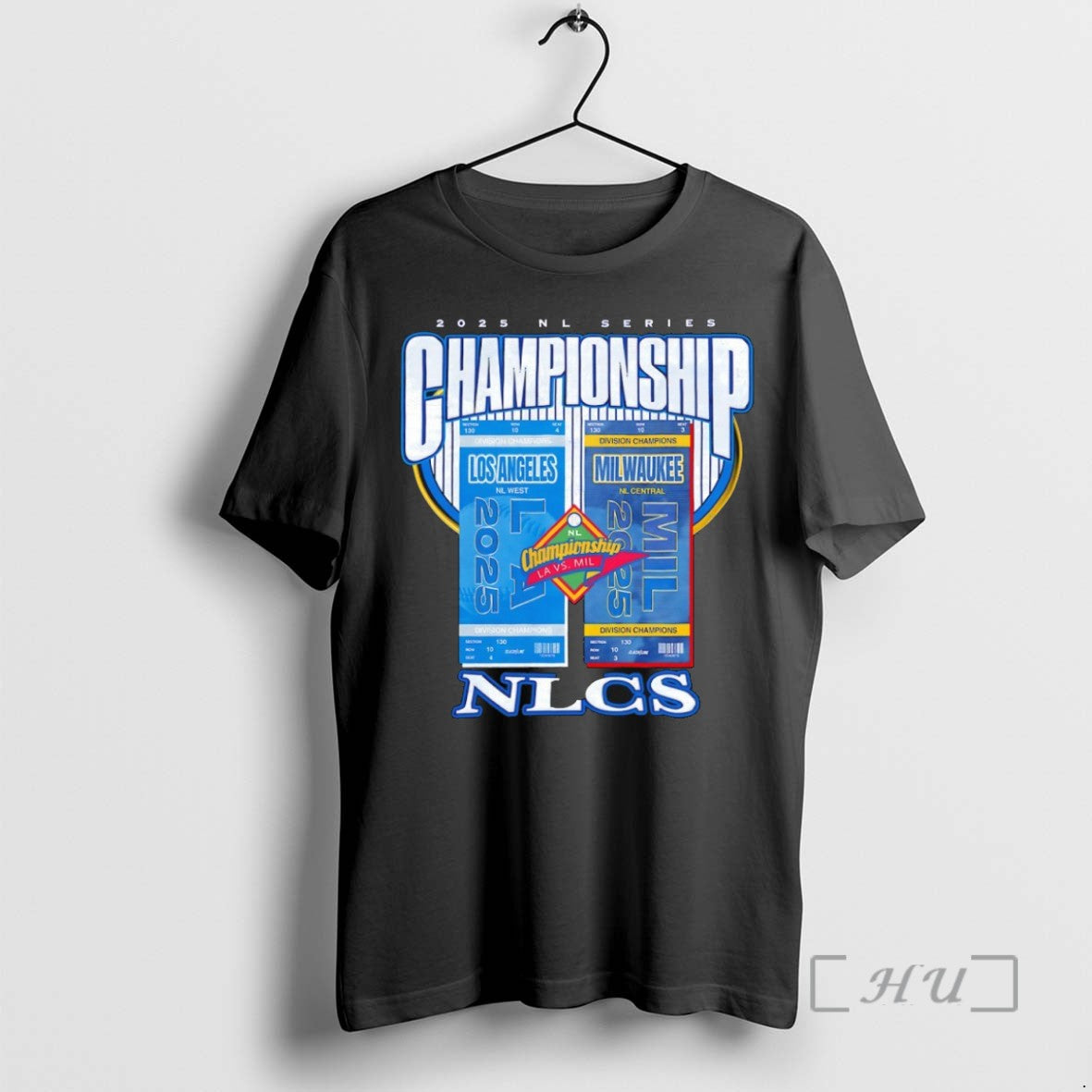 Officials Los Angeles Dodgers Vs Milwaukee Brewers 2025 Nlcs Series Championship Tickets Tee Shirt Sweater