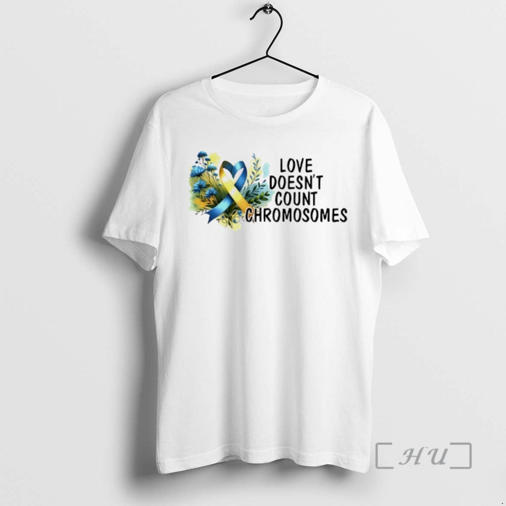 Officials Love Doesnt Count Chromosomes Blue X Yellow Ribbon Unisex