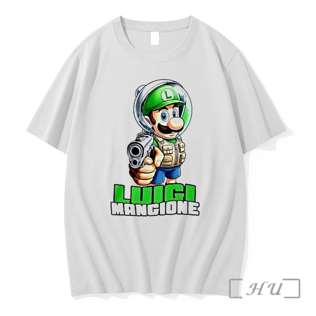 Officials Luigi Mangione With Gun Premium T Shirts Sweater Jpg Unisex