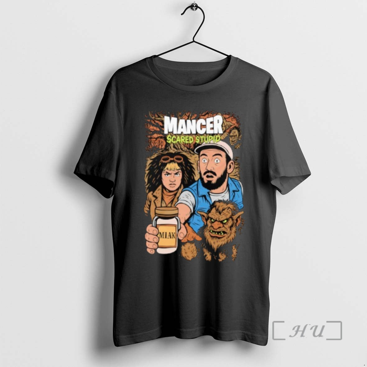 Officials Mancer Scared Stupid Halloween Tee Sweater