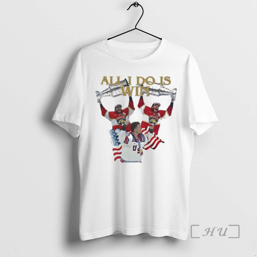 Officials Matthew Tkachuk Usa Hockey All I Do Is Win American Flag Premium T Shirts Unisex