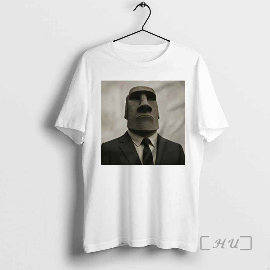 Officials Moai Statue In Suit Funny Unisex