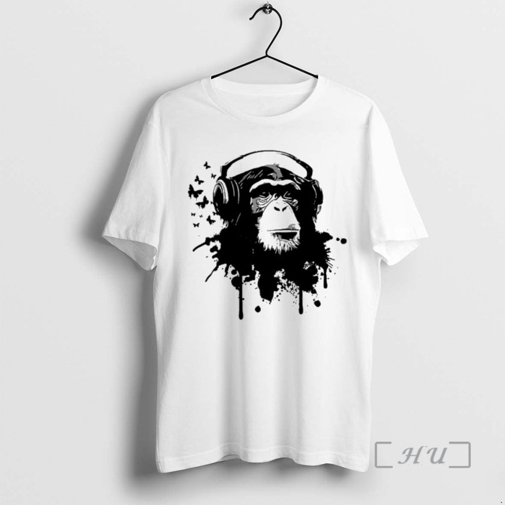 Officials Monkey With Headphones Art Unisex