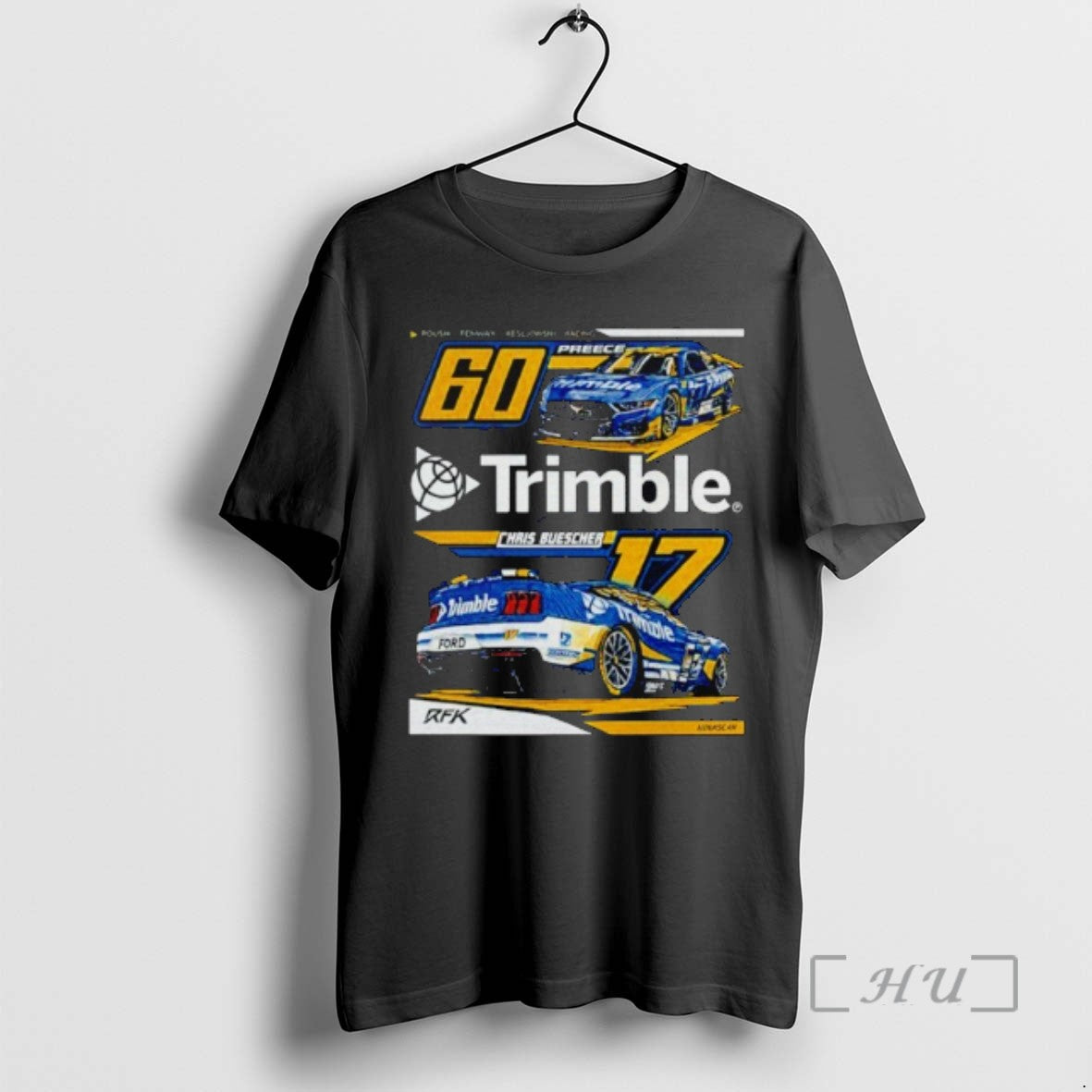 Officials Nascar Rfk Trimble Chais Buescher 60 Preece Tee Sweater
