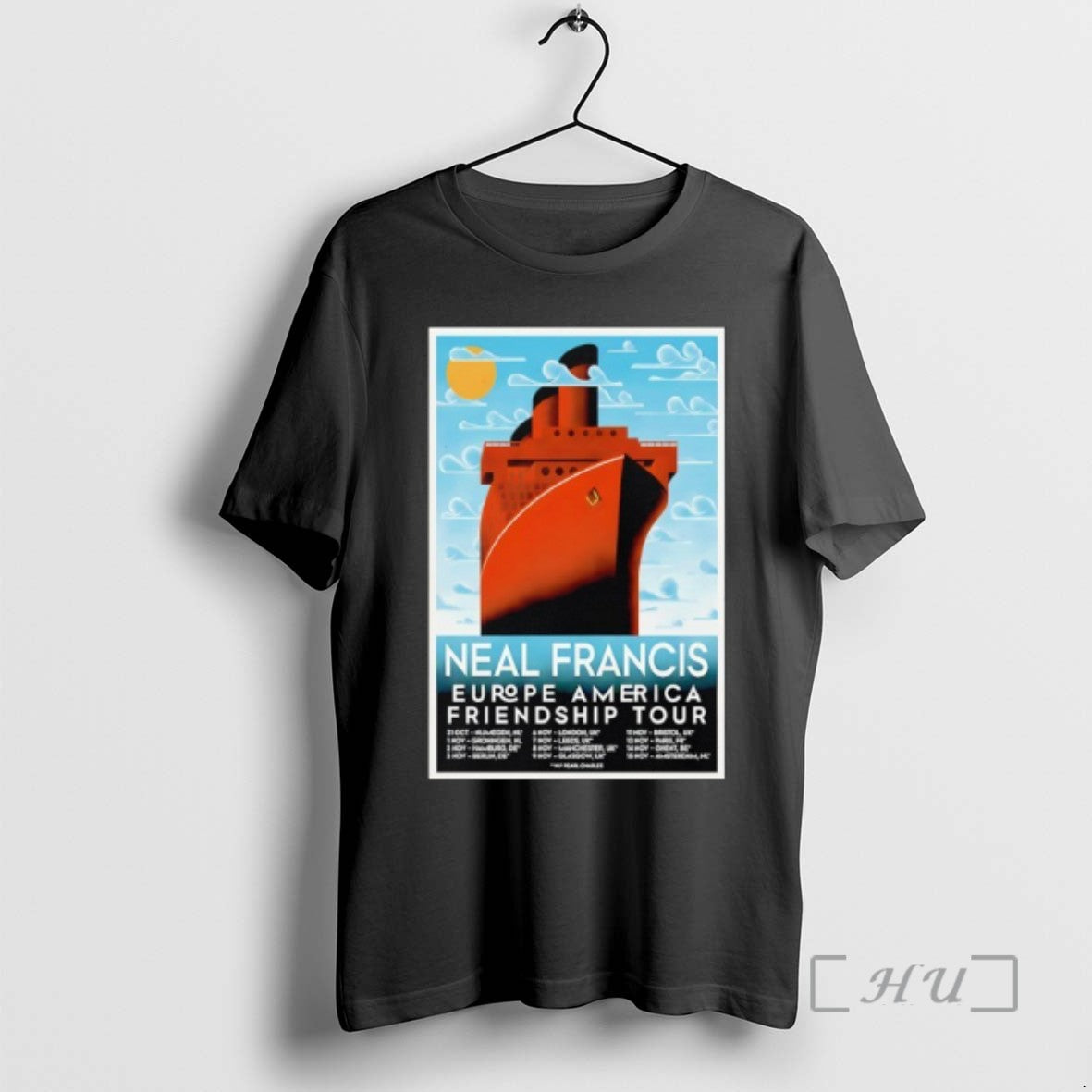 Officials Neal Francis Europe America Friendship Tour 2025 Tee Sweater